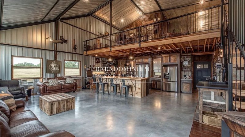 Open-Concept Barndominium | Modern Farmhouse Loft Design