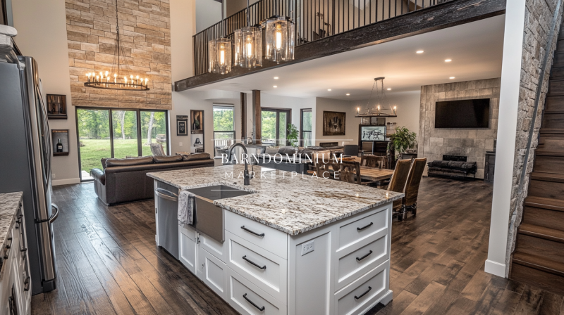 Spectacular Barndominium Kitchen Design: Where Rustic Elements Meet Modern Luxury