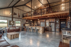 Open-Concept Barndominium | Modern Farmhouse Loft Design