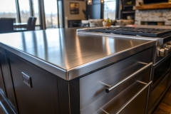 Barndominium Kitchen Ideas | Stainless Steel Island Inspiration