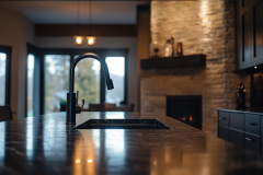 Barndominium Kitchen Ideas | Dark Stone Countertop Inspiration