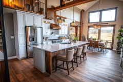 Stunning Barndominium Kitchen Design: Modern Rustic Inspiration with Industrial Accents