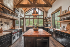 Barndominium Kitchen Ideas | Vaulted Wood Ceilings & Butcher Block Inspiration