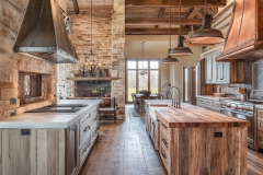 Barndominium Kitchen Ideas | Stone & Reclaimed Wood Luxury Design