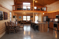 Barndominium Kitchen Ideas | Wood-Paneled Loft & Open Concept