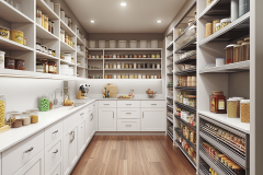 Barndominium Kitchen Ideas | White Pantry Storage Inspiration