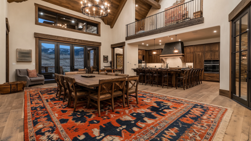 This stunning barndominium blends rustic elegance with modern luxury. Featuring a grand dining space, a chef’s kitchen, and warm wood accents, it’s the perfect retreat for entertaining and relaxation.